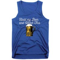 Hold My Beer And Watch This Funny Bar Ing Pun Gift Tank Top