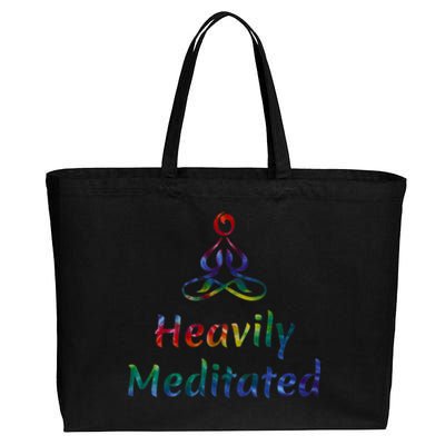 Heavily Meditated Buddha Namaste Om Gift Cotton Canvas Jumbo Tote