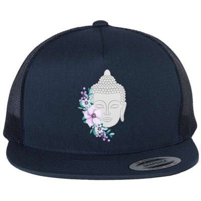 Heavily Meditated Buddha Cool Gift Cute Gift Flat Bill Trucker Hat