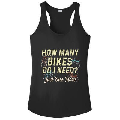 How Many Bikes Do I Need Just One More Funny Bike Cyclist Ladies PosiCharge Competitor Racerback Tank