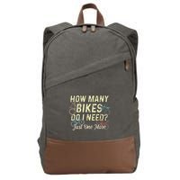 How Many Bikes Do I Need Just One More Funny Bike Cyclist Cotton Canvas Backpack