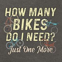 How Many Bikes Do I Need Just One More Funny Bike Cyclist Cotton Canvas Backpack