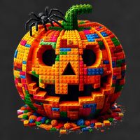 Halloween Master Builder Pumpkin Cool Comfort Performance Bucket Hat