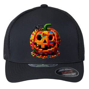 Halloween Master Builder Pumpkin Flexfit Unipanel Trucker Cap