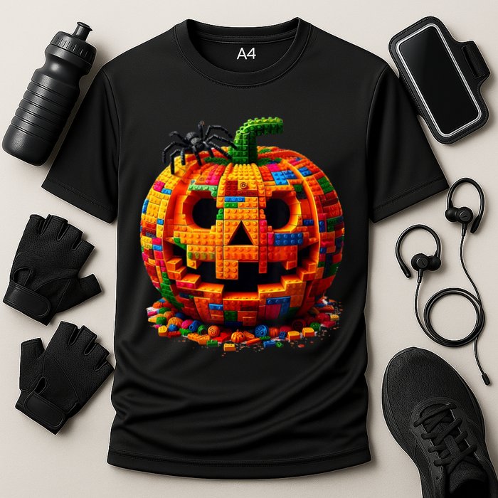 Halloween Master Builder Pumpkin Cooling Performance Crew T-Shirt