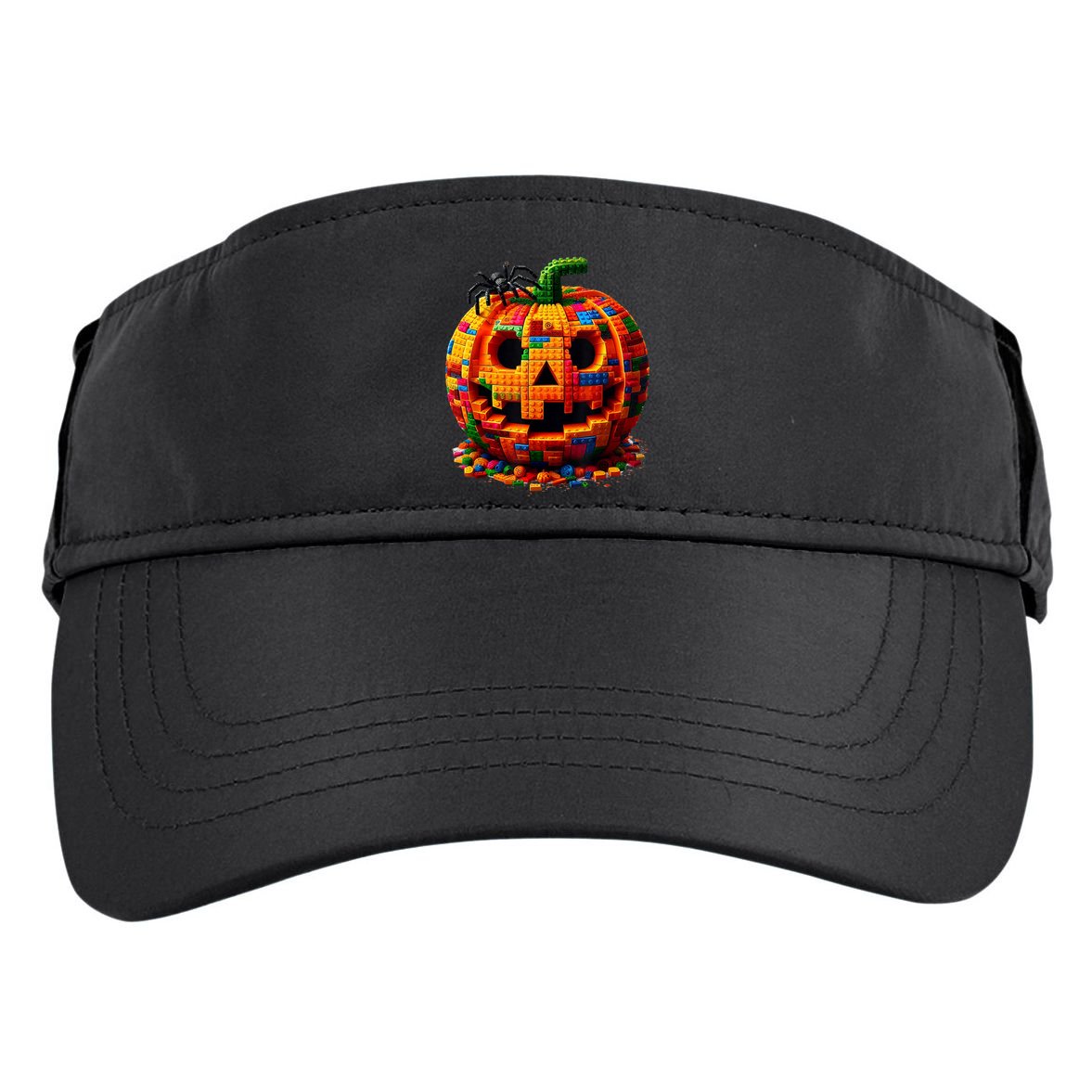 Halloween Master Builder Pumpkin Adult Drive Performance Visor