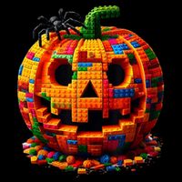Halloween Master Builder Pumpkin Premium T-Shirt
