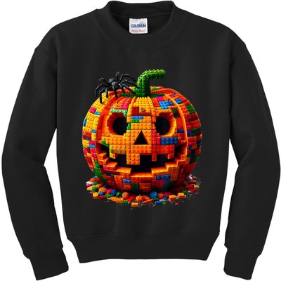 Halloween Master Builder Pumpkin Kids Sweatshirt