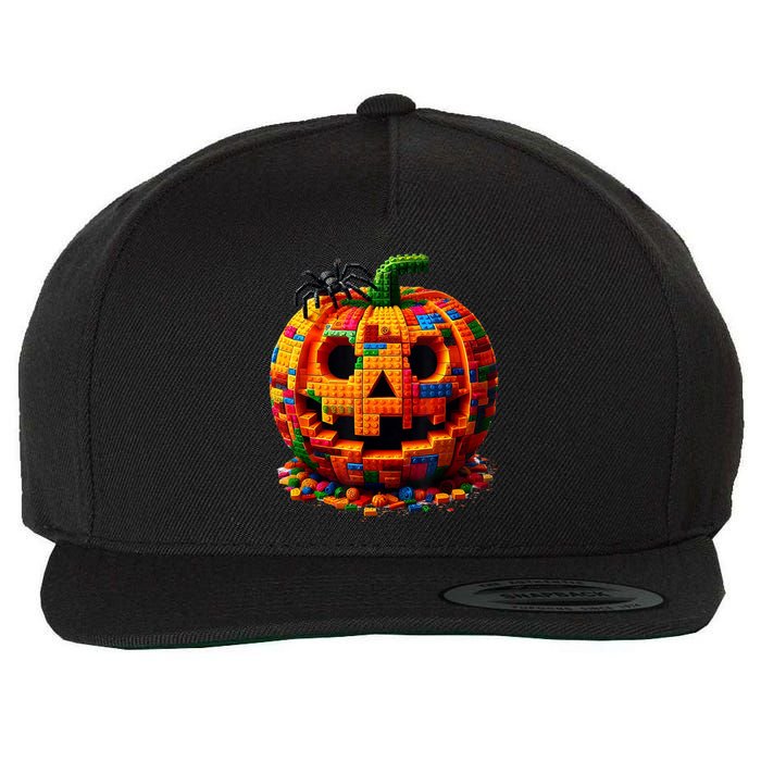 Halloween Master Builder Pumpkin Wool Snapback Cap
