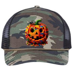 Halloween Master Builder Pumpkin Retro Rope Trucker Hat Cap