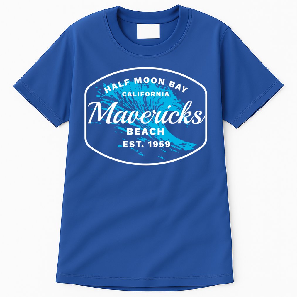 Half Moon Bay Mavericks Beach Surfing Gift Travel Gift Tall T-Shirt
