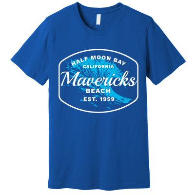 Half Moon Bay Mavericks Beach Surfing Gift Travel Gift Premium T-Shirt