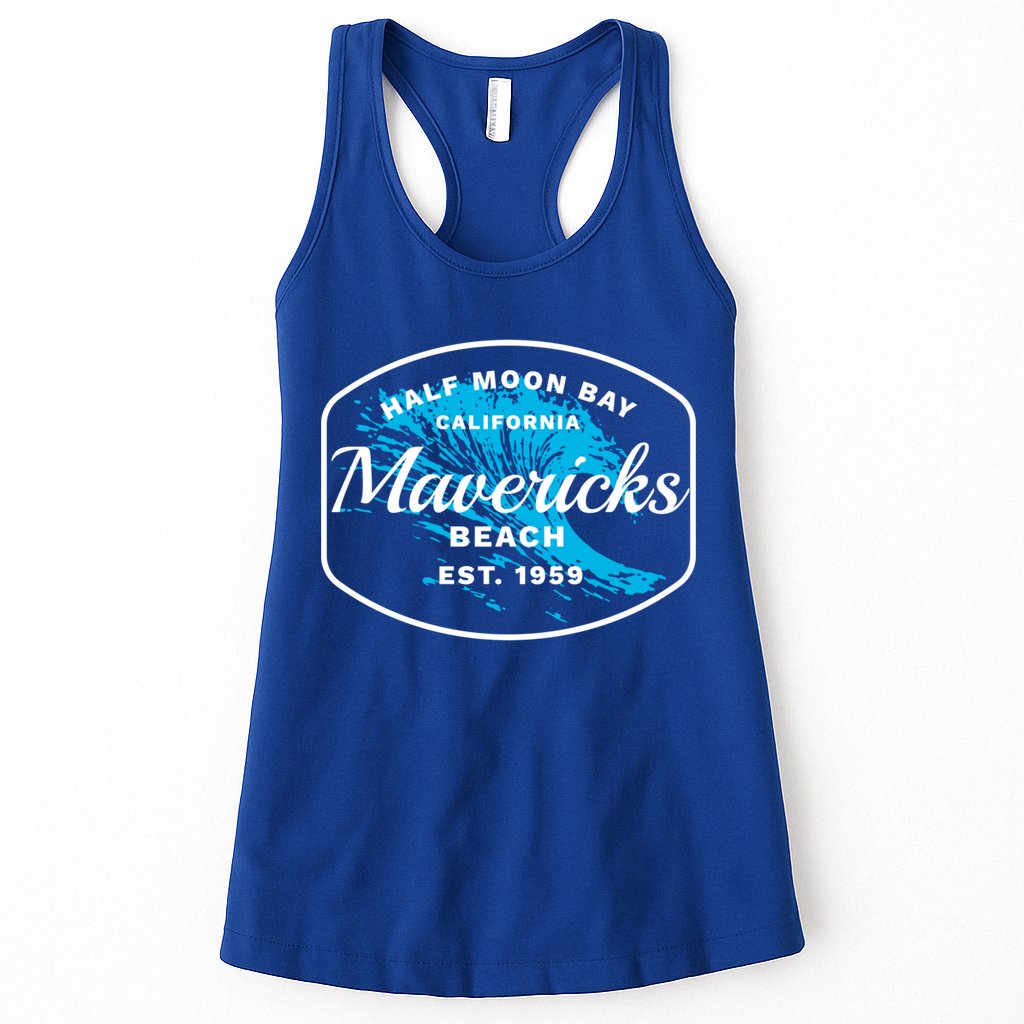 Half Moon Bay Mavericks Beach Surfing Gift Travel Gift Womens Tank Top