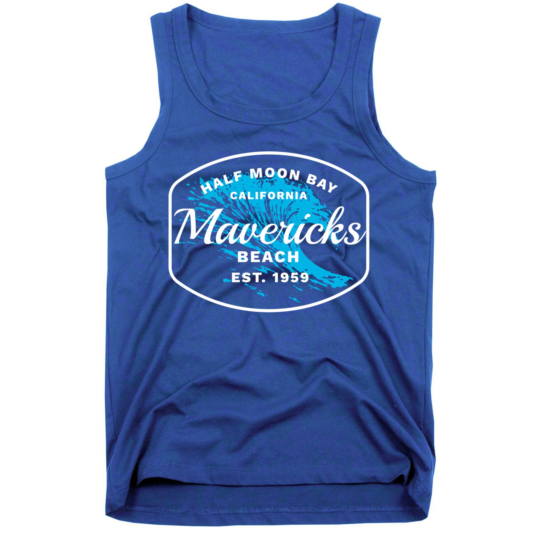 Half Moon Bay Mavericks Beach Surfing Gift Travel Gift Tank Top