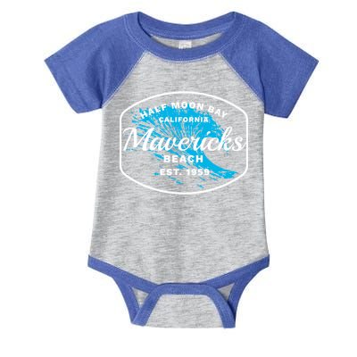 Half Moon Bay Mavericks Beach Surfing Gift Travel Gift Infant Baby Jersey Bodysuit