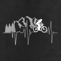 Heartbeat Mountain Biking Cyclist Funny Gift Beanie