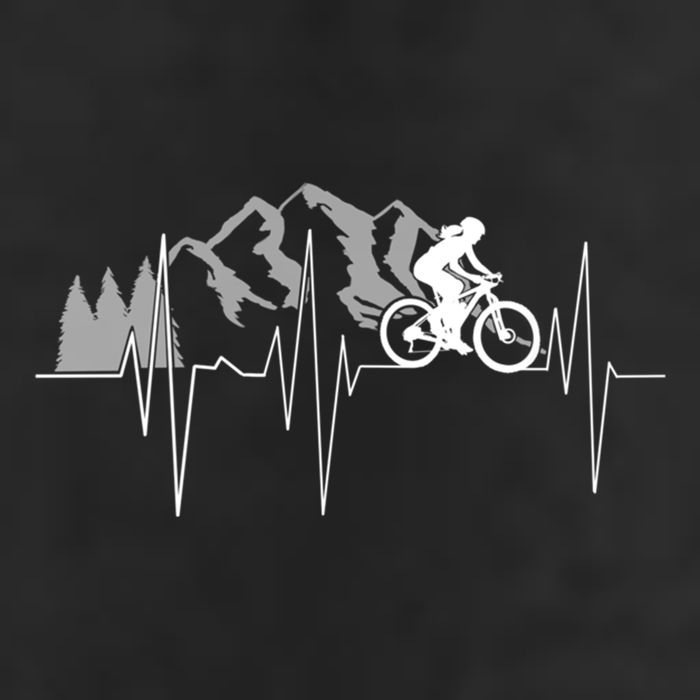 Heartbeat Mountain Biking Cyclist Funny Gift Beanie