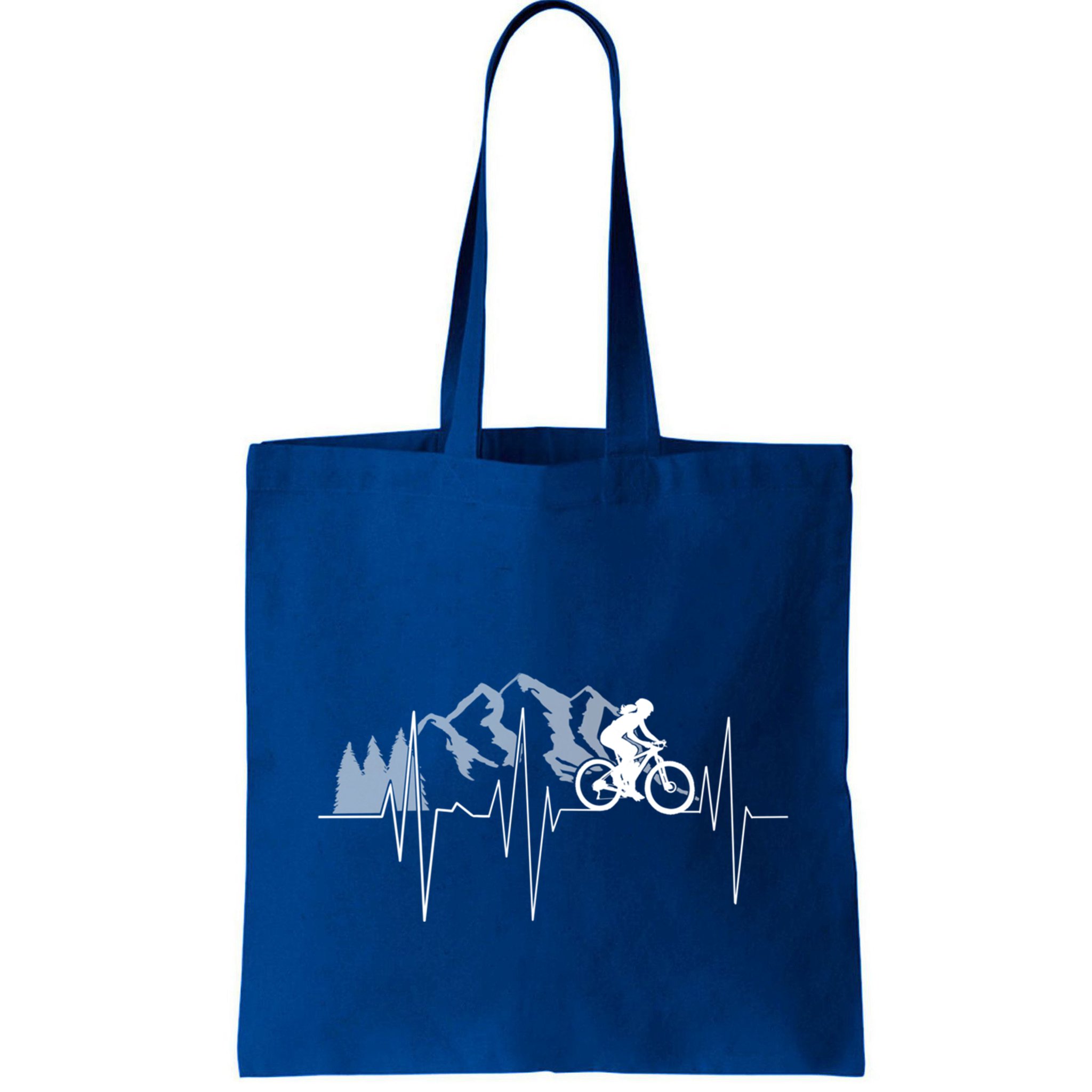Heartbeat Mountain Biking Cyclist Funny Gift Bag