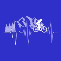 Heartbeat Mountain Biking Cyclist Funny Gift Visor