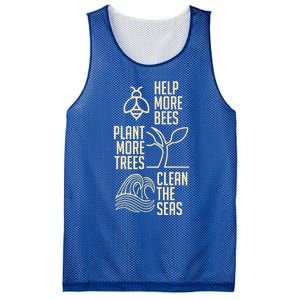 Help More Bees Gift Plant More Trees Gift Clean The Seas Meaningful Gift Mesh Reversible Basketball Jersey Tank