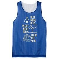 Help More Bees Gift Plant More Trees Gift Clean The Seas Meaningful Gift Mesh Reversible Basketball Jersey Tank