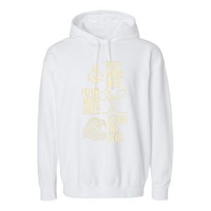 Help More Bees Gift Plant More Trees Gift Clean The Seas Meaningful Gift Garment-Dyed Fleece Hoodie