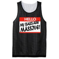 Hello My Balls Are Massive Mesh Reversible Basketball Jersey Tank