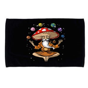 Hippie Mushroom Buddha Microfiber Hand Towel