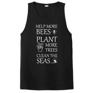 Help More Bees Plant More Trees Clean The Seas Beekeeper Gift PosiCharge Competitor Tank