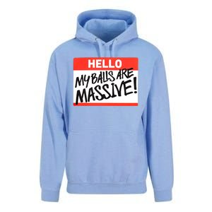 Hello My Balls Are Massive Funny Gift Idea Unisex Surf Hoodie