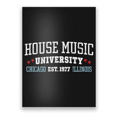 House Music Chicago House Music DJ EDM Poster