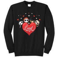 Horror Movie Character Chibi With Heart Love Sweatshirt