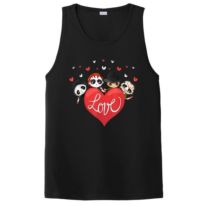 Horror Movie Character Chibi With Heart Love PosiCharge Competitor Tank