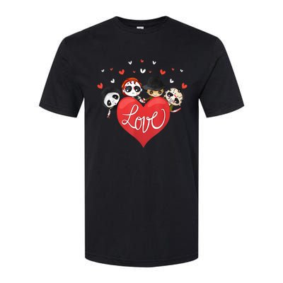 Horror Movie Character Chibi With Heart Love Softstyle CVC T-Shirt