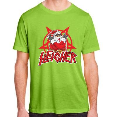 Heavy Metal Christmas Sleigher Hail Santa Claus Rock Music Funny Gift Adult ChromaSoft Performance T-Shirt