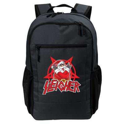 Heavy Metal Christmas Sleigher Hail Santa Claus Rock Music Funny Gift Daily Commute Backpack