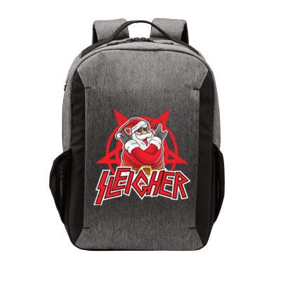 Heavy Metal Christmas Sleigher Hail Santa Claus Rock Music Funny Gift Vector Backpack