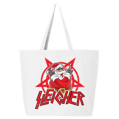 Heavy Metal Christmas Sleigher Hail Santa Claus Rock Music Funny Gift 25L Jumbo Tote