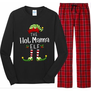 Hot Mama Christmas Elf Matching Pajama XMas Party Long Sleeve Pajama Set