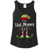 Hot Mama Christmas Elf Matching Pajama XMas Party Ladies Essential Tank