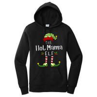 Hot Mama Christmas Elf Matching Pajama XMas Party Women's Pullover Hoodie