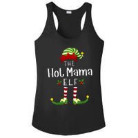 Hot Mama Christmas Elf Matching Pajama XMas Party Ladies PosiCharge Competitor Racerback Tank