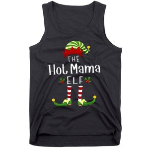 Hot Mama Christmas Elf Matching Pajama XMas Party Tank Top