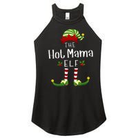 Hot Mama Christmas Elf Matching Pajama XMas Party Women's Perfect Tri Rocker Tank