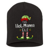 Hot Mama Christmas Elf Matching Pajama XMas Party Short Acrylic Beanie