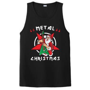 Heavy Metal Christmas Sleigher Hail Santa Claus Rock Music Gift PosiCharge Competitor Tank