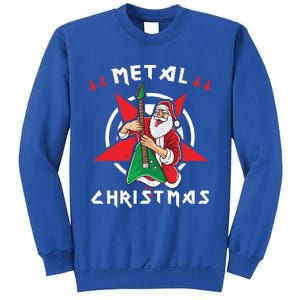 Heavy Metal Christmas Sleigher Hail Santa Claus Rock Music Gift Sweatshirt