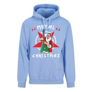 Heavy Metal Christmas Sleigher Hail Santa Claus Rock Music Gift Unisex Surf Hoodie