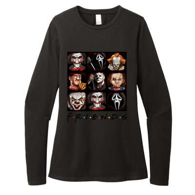 Horror Movie Characters Scary Halloween Womens CVC Long Sleeve Shirt