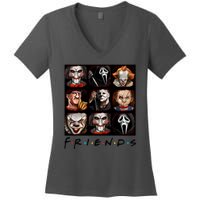 Horror Movie Characters Scary Halloween Women's V-Neck T-Shirt